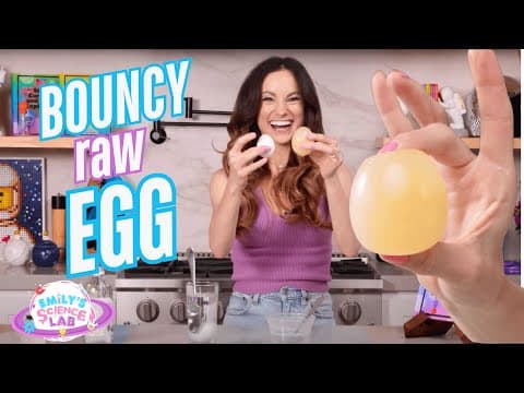 Rubber Egg Experiment: Dissolve Eggshell with Vinegar Science